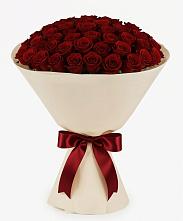Букет 101 Бордовая роза Блэк Бакарра в Донино