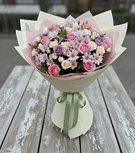 Букет цветов из:  Розы и Хризантемы в Донино