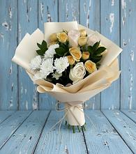Букет цветов из:  Розы и Хризантемы в Донино