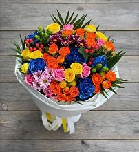 Букет цветов из:  Розы и Хризантемы в Донино